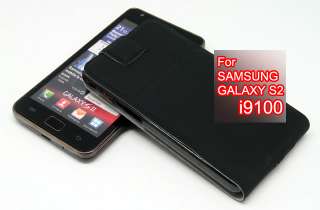 Smart cover Flip case holder for Samsung i9100 Galaxy S2 Black green 