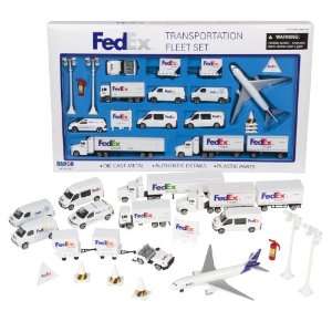   Fleet Set DieCast Model Airplane & Trucks 