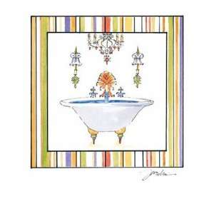  Striped Bath III   Poster by Liz Jardine (12x14)