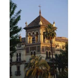  Tower of the Exclusive Hotel Alfonso Xiii in the Evening 