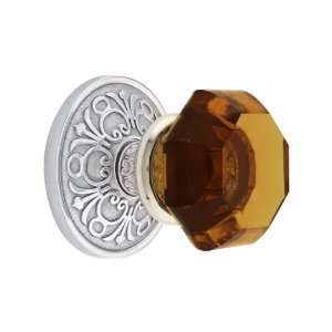  Lancaster Rosette Set With Amber Crystal Knobs Privacy in 