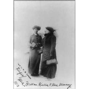   Keller and Mrs. John A Macy (Anne Sullivan),c1913