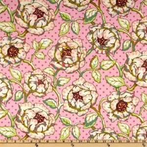  Bailey Freshcut Cabbage Rose Pink Fabric By The Yard heather_bailey