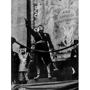  Italian Fascist Leader Benito Mussolini, Early 1940s 