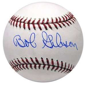 Bob Gibson Autographed Baseball   Official Major League