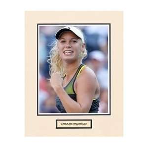  Caroline Wozniacki Matted Photo Sports Collectibles