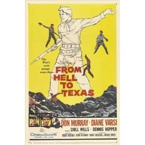   Texas Poster 27x40 Don Murray Diane Varsi Chill Wills