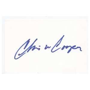CHRIS COOPER Signed Index Card In Person