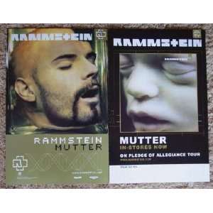  Rammstein   Mutter   Two Sided Poster   New   Rare   Till 