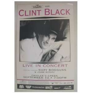 Clint Black Suzy Bogguss John Berry Handbill Poster