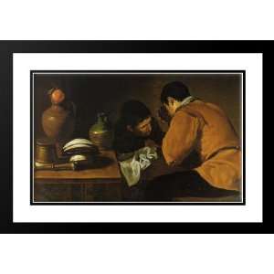 Velazquez, Diego Rodriguez de Silva 40x28 Framed and Double Matted Two 