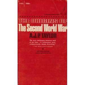  The Origins of the Second World War A.J.P Taylor Books