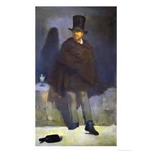   Absinthe Drinker, 1858 59 Giclee Poster Print by Édouard Manet, 24x32