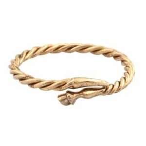 New Authentic Low Luv Erin Wasson 14k Gold Rope Horse Hoof Tail Bangle 