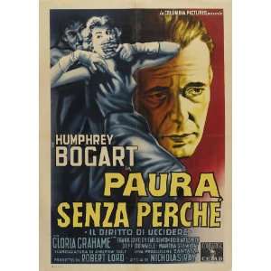   Movie Italian E 11x17 Humphrey Bogart Gloria Grahame Frank Lovejoy