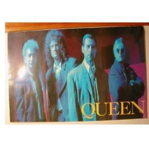    Queen Poster Band Shot 1980s Freddie Mercury