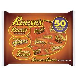 Reeses Snack Size Assortment (Reese Pieces, Reese Fastbreak, Reese PB 