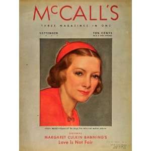 1937 Cover McCalls Helen Hayes Actress Neysa McMein   Original Cover
