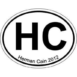 Herman Cain Oval Bumper Sticker