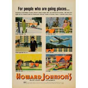 1965 Ad Howard Johnson Motor Lodges Motel Hotel Chain   Original Print 