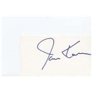 JAMES KAREN Signed Index Card In Person