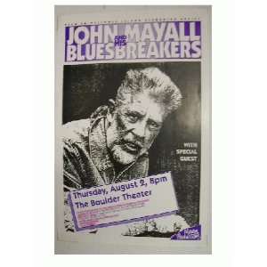 John Mayall and his Bluesbreakers Handbill Poster &