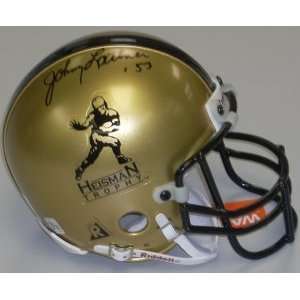  Johnny Lattner Gold Heisman Authentic Mini Helmet 53 
