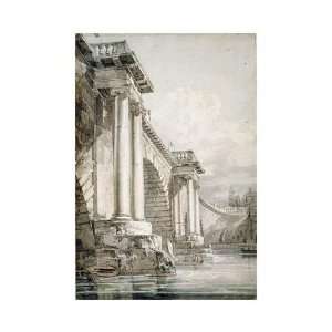  Old Blackfriars Bridge London by Joseph M.W. Turner. size 