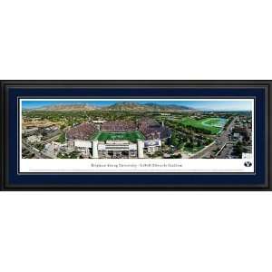 Brigham Young Cougars   LaVell Edwards Stadium   Framed Panoramic 