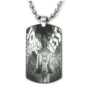 Lionel Messi Style 2 Engraved Dogtag Necklace w/Chain and Giftbox
