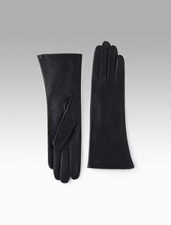   Avenue Collection   4 Button Silk Lined Nappa Gloves   