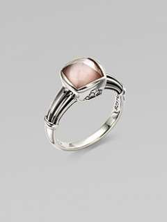 Lagos   Crystal Accented Pink Mother Of_Pearl Doublet Ring