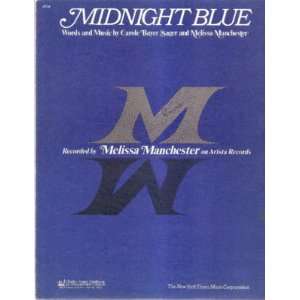  Sheet Music Midnight Blue Melissa Manchester 82 