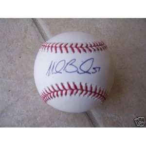 Signed Mike Bacsik Baseball   Wash Nationals Official Ml 