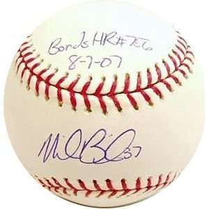  Mike Bacsik Autographed/Hand Signed Bonds 756 Homerun 
