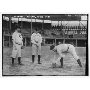   McDowell,outfield prospect,watches Nap Lajoie,Cleveland AL (baseball