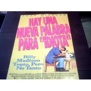  Original Latinamerican Movie Poster Billy Madison Adam 