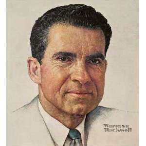  Richard Milhouse Nixon by Norman Rockwell 14.63X16.00. Art 