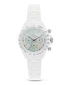   Watch Classic Plasteramic Mother of Pearl Chronograph Watch, 41mm