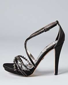 Badgley Mischka Sandals   Gelsey High Heel with Crystal Detail