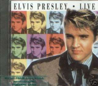 ELVIS PRESLEY, LIVE. FACTORY SEALED CD. IN ENGLISH.