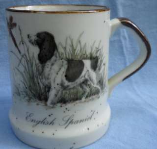 MUG DOG English Spaniel Hunting Pheasant Stoneware NICE  