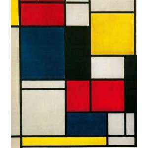 Hand Made Oil Reproduction   Piet Mondrian   24 x 28 inches   Quadro 