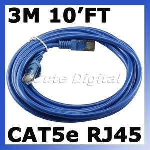 CAT5 cat 5 RJ45 Ethernet Network Cable 10ft 10FT CAT5E  
