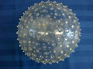 NEW FITNESS EXERCISE MASSAGE BALL WITH SPIKES CLEAR  