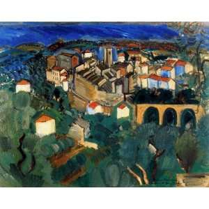  FRAMED oil paintings   Raoul Dufy   24 x 20 inches   Vence 
