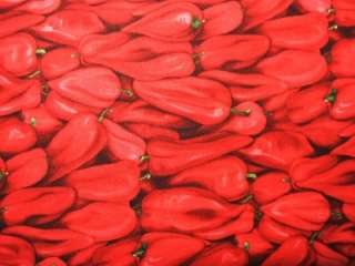 RJR Farmers Market Red Southwest Chili Pepper Fabric Yd  