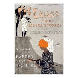 Poster Advertising Richard Harding Davis Book, The Exiles and Other 