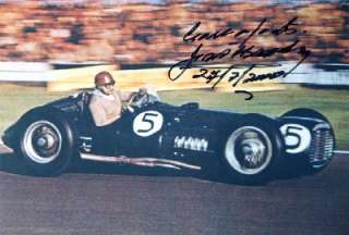   racing. Signed in black felt tip in later years. In very fine