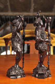 Bronze Italian Blackamoor Figurines Statues Blackamoors  